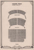 Sadlers Wells Theatre, Rosebery Avenue, London. Vintage seating plan 1955