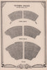 Victoria Palace Theatre, Victoria Street, London. Vintage seating plan 1955