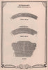 Wyndhams Theatre, Charing Cross Road, London. Vintage seating plan 1955 print