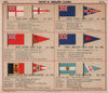 ROYAL YACHT/SAILING CLUB FLAGS A Squadron Albert Alfred Anglesey Argentino 1914
