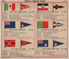 ROYAL YACHT & SAILING CLUB FLAGS I-L Italiano Kaiserlicher Lisboa London 1914