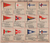 YACHT & SAILING CLUB FLAGS T-U Tay Teign Terijoki Thames Tadpoles Torquay 1914