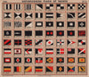 YACHT FLAGS. Black & White. Black White & Red. Black, Red & Yellow 1914 print