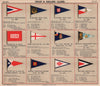 YACHT & SAILING CLUB FLAGS A-B Arcachon Baltic Barcelona Belfast Bembridge 1911