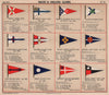YACHT & SAILING CLUB FLAGS C-D Oatharina Cette Clyde Colombo Antrim Dart 1911