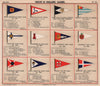 YACHT & SAILING CLUB FLAGS F-H Forth Gibraltar Guernsey Hamilton Henley 1911