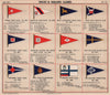 YACHT & SAILING CLUB FLAGS W-Y Weser Whitstable Worthing Yokohama Barcelona 1911