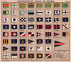 YACHT FLAGS. Assorted. Hong Kong Corinthian Yacht Club 1911 old antique print