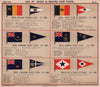 ROYAL YACHT & SAILING CLUB FLAGS B-C Belgian Bermuda Bombay Canadian 1908