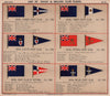 ROYAL YACHT & SAILING CLUB FLAGS T-W Thames Torbay Ulster Victoria Welsh 1908
