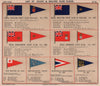 ROYAL YACHT & SAILING CLUB FLAGS. W-Z Windermere Yorkshire Abra Aldeburgh 1908