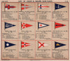 YACHT & SAILING CLUB FLAGS B-E Cambridge Cardiff Dart Deben Derwent Dublin 1908
