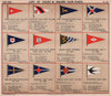 YACHT & SAILING CLUB FLAGS W-Y Waser Westcliff Whitstable Worthing Yokohama 1908