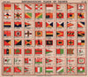YACHT FLAGS. Red Yellow White Black Green 1908 old antique print picture