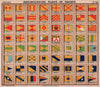 YACHT FLAGS. Red & yellow. Blue & Yellow. Yellow & Green. Turquoise 1908 print