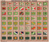 YACHT FLAGS. Green White Red Yellow 1908 old antique vintage print picture