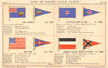 YACHT & SAILING CLUB FLAGS. New Thames. Nice. New York. Norddeutscher 1896