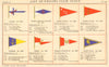 YACHT & SAILING CLUB FLAGS T-U Thames Topsham Torbay Torquay Upper Forth 1896
