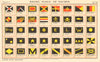 YACHT FLAGS Black & yellow. Black, Red & Yellow. White 1896 old antique print