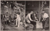 Chain Making: Heavy cable. Welding, Stud in Heavy Stud Chain 1903 old print