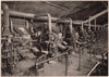 Battery of Linotype Composing Machines. Manufacturing 1903 old antique print