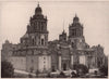 Cathedral in The City of Mexico. Mexico 1903 old antique vintage print picture