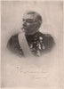 P.H. Sheridan. US 1904 old antique vintage print picture