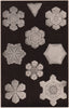 Forms of Snow Crystals (1). Science 1904 old antique vintage print picture
