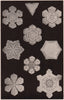 Forms of Snow Crystals (1). Science 1904 old antique vintage print picture