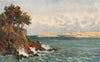 St. Malo from the Priory Beach, Dinard. Ille-et-Vilaine. Côte d'Émeraude 1912