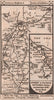 Uckfield-Lewes-Brighton-Newhaven-Seaford road strip map PATERSON 1803 old