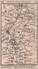 Wheatley - Oxford - Islip - Woodstock road strip map PATERSON 1803 old