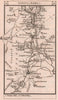 Lichfield - Cannock - Rugeley - Haywood road strip map PATERSON 1803 old