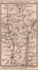 Stafford - Stone - Eccleshall road strip map PATERSON 1803 old antique