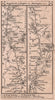 Baldock-Biggleswade-Potton-St Neots-Huntingdon road strip map PATERSON 1803