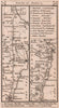 Berwick - Eyemouth - Cocksburnspath - Dunbar road strip map PATERSON 1803