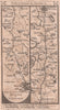 Bristol-Dursley-Whitminster-Gloucester road strip map PATERSON 1803 old