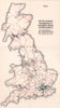 British Railways passenger traffic station receipts. BEECHING REPORT 1963 map