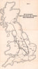 British Railways Liner train routes Possible terminals. BEECHING REPORT 1963 map