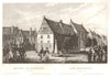 Copernicus house in Torun visited by Napoleon in 1807. Dom Kopernik 1839 print