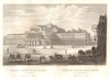 National Theatre / Teatr Narodowy, Warsaw, Poland 1839 old antique print