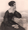 Countess Klaudyna Potocka, née Działyńska. Polish aristocrat 1839 old print