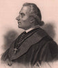 Adam Stanislaw Naruszewicz, Polish historian and poet 1839 old antique print