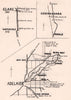 Adelaide Hills Clare Valley Limestone coast South Australia wineries 1955 map