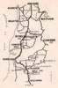McLaren Vale wine region sketch map. South Australia wineries. Adelaide 1955