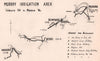 Riverland wineries. South Australia. Waikerie Berri Renmark Mildura 1955 map