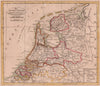 The Seven United Provinces. Netherlands. PAYNE 1798 old antique map plan chart