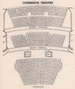 CAMBRIDGE THEATRE vintage seating plan. London West End 1937 old vintage print