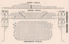 CRITERION THEATRE vintage seating plan. London West End 1937 old vintage print