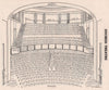 DUCHESS THEATRE vintage seating plan. London West End 1937 old vintage print